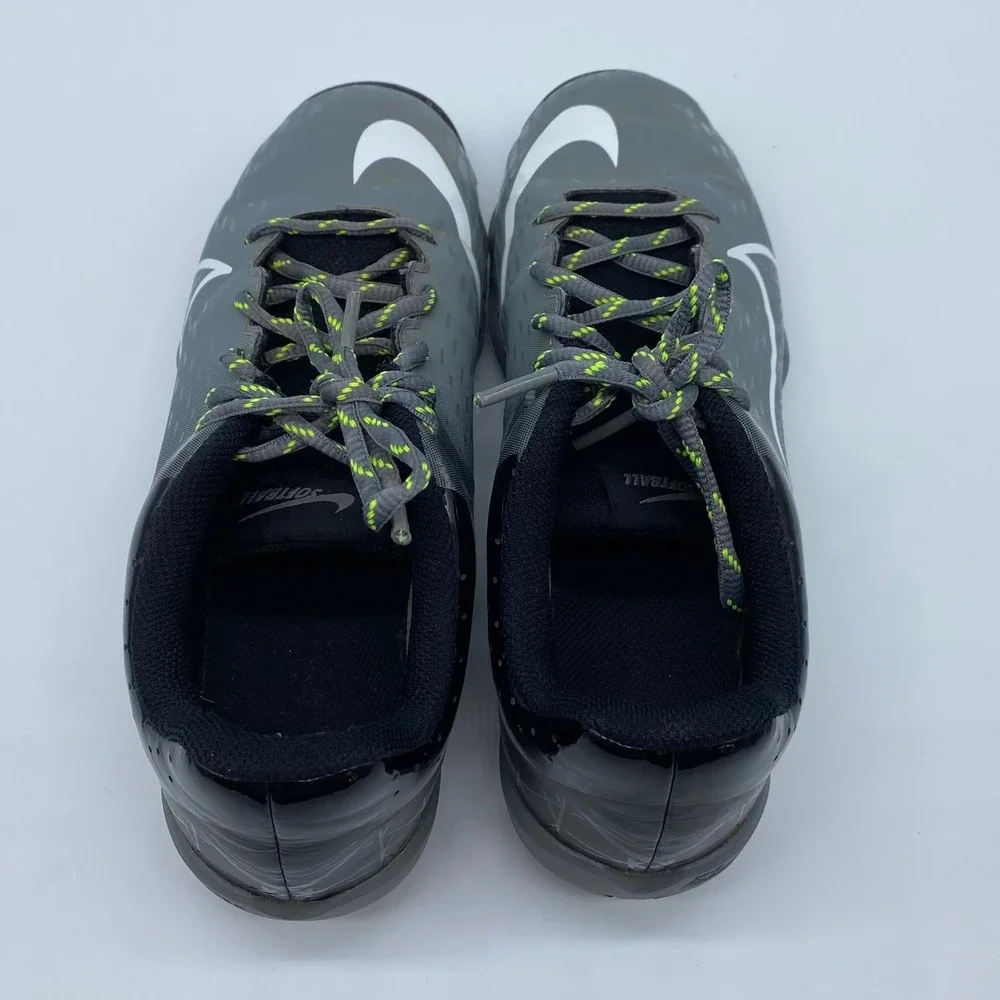Nike Hyperdiamond 4 Keystone Kids 5Y Grey Black Baseball Softball Cleats CZ5919